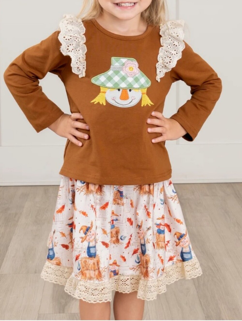 BNWT: Rustic Charm Scarecrow Lace Outfit 
